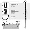 image:imageDreamlover Black Braided Ponytail Extension for Black Women 2 PCS