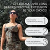 image:imageDreamlover Black Braided Ponytail Extension for Black Women 2 PCS