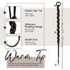 image:imageDreamlover Braided Ponytail Extension for Women Dark Brown 2 Pieces