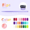 image:imageDreamlover Colored Kids Crazy Hair Day Hair Extensions 24 PiecesStraight Multi Colors B