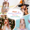 image:imageDreamlover Colored Kids Crazy Hair Day Hair Extensions 24 PiecesStraight Multi Colors B
