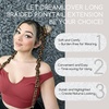 image:imageDreamlover Ponytail Hair Extension for Braids Light Brown 2 Pieces