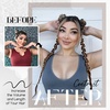 image:imageDreamlover Ponytail Hair Extension for Braids Light Brown 2 Pieces