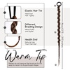 image:imageDreamlover Ponytail Hair Extension for Braids Light Brown 2 Pieces