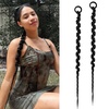 image:imageDreamlover Black Braided Ponytail Extension for Black Women 2 PCS