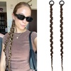 image:imageDreamlover Ponytail Hair Extension for Braids Light Brown 2 Pieces
