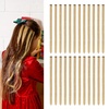 image:imageDreamlover Tinsel Hair Extensions Sparkly Hair Accessories for Girls Honey Blonde 24 Pieces