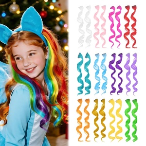 image:imageDreamlover Colored Kids Crazy Hair Day Hair Extensions 24 PiecesMulti Colors A