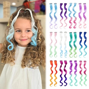 image:imageDreamlover Colored Kids Crazy Hair Day Hair Extensions 24 PiecesMulti Colors E