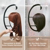 image:imageDreamlover Black Hanging Wig Stand for Air Drying Wigs 4 SetsBlack