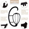 image:imageDreamlover Black Hanging Wig Stand for Air Drying Wigs 4 SetsBlack