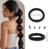 image:imageDreamlover Black Ouchless Hair Ties for Thick Hair 50 PiecesBlack
