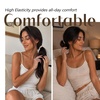 image:imageDreamlover Black Ouchless Hair Ties for Thick Hair 50 PiecesMulti Colors A