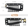image:imageDreamlover Hair Extension Clips 10 Teeth Black 30 PiecesBlack