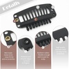 image:imageDreamlover Hair Extension Clips 10 Teeth Black 30 PiecesBlack