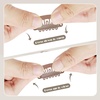 image:imageDreamlover Hair Extension Clips 10 Teeth Black 30 PiecesBrown