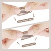 image:imageDreamlover Hair Extension Clips 10 Teeth Black 30 PiecesBrown