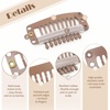image:imageDreamlover Hair Extension Clips 10 Teeth Black 30 PiecesBrown