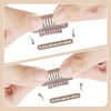 image:imageDreamlover Hair Extension Clips 10 Teeth Black 30 PiecesBrown
