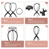 image:imageDreamlover Tall Wig Stand for Long Wigs Wig Drying Stand Black 2 PacksBlack