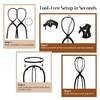 image:imageDreamlover Tall Wig Stand for Long Wigs Wig Drying Stand Black 2 PacksBlack