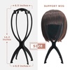 image:imageDreamlover Tall Wig Stand for Long Wigs Wig Drying Stand Black 2 PacksBlack