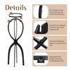 image:imageDreamlover Tall Wig Stand for Long Wigs Wig Drying Stand Black 2 PacksBlack