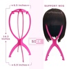image:imageDreamlover Tall Wig Stand for Long Wigs Wig Drying Stand Black 2 PacksHot Pink