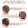 image:imageDreamlover Wig Cap for Long Hair No Braiding Natural Nude 2 PiecesBrown