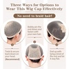 image:imageDreamlover Wig Cap for Long Hair No Braiding Natural Nude 2 PiecesNude