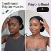 image:imageDreamlover Wig Grip Band for Half Wig 2 PCS Wig Bands Dark BrownBlack