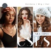 image:imageDreamlover Wig Grip Band for Half Wig 2 PCS Wig Bands Dark BrownGrey