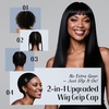 image:imageDreamlover Wig Grip Cap2in1 Wig Cap with Grip Band Nude 1 PCSBlack