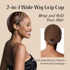 image:imageDreamlover Wig Grip Cap2in1 Wig Cap with Grip Band Nude 1 PCSBrown