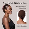 image:imageDreamlover Wig Grip Cap2in1 Wig Cap with Grip Band Nude 1 PCSDark Brown
