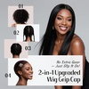 image:imageDreamlover Wig Grip Cap2in1 Wig Cap with Grip Band Nude 1 PCSDark Brown