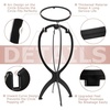image:imageDreamlover Wig Stand Rose Gold Finish Wig Head 3 PackBlack
