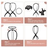 image:imageDreamlover Wig Stand Rose Gold Finish Wig Head 3 PackBlack
