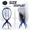 image:imageDreamlover Wig Stand Rose Gold Finish Wig Head 3 PackBlue  Green  Purple