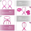 image:imageDreamlover Wig Stand Rose Gold Finish Wig Head 3 PackHot Pink