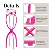 image:imageDreamlover Wig Stand Rose Gold Finish Wig Head 3 PackHot Pink
