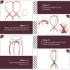 image:imageDreamlover Wig Stand Rose Gold Finish Wig Head 3 PackRose Gold