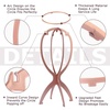 image:imageDreamlover Wig Stand Rose Gold Finish Wig Head 3 PackRose Gold