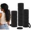 image:imageDreamlover Black Ouchless Hair Ties for Thick Hair 50 PiecesBlack