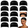image:imageDreamlover HD Wig Caps for Women Seamless Wig Base Beige 12 PiecesBlack