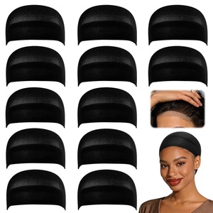 image:imageDreamlover HD Wig Caps for Women Seamless Wig Base Beige 12 PiecesBlack