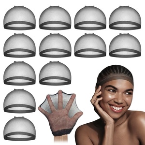 image:imageDreamlover HD Wig Caps for Women Seamless Wig Base Beige 12 PiecesHD Black