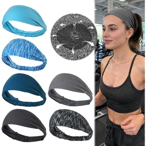 image:imageDreamlover Sweat Wicking Workout Headbands for Women 6 PiecesMulti Colors A