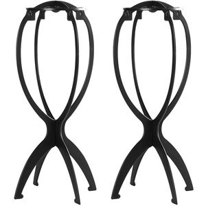 image:imageDreamlover Tall Wig Stand for Long Wigs Wig Drying Stand Black 2 PacksBlack