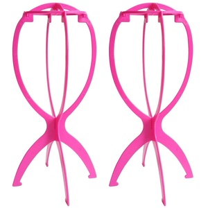 image:imageDreamlover Tall Wig Stand for Long Wigs Wig Drying Stand Black 2 PacksHot Pink